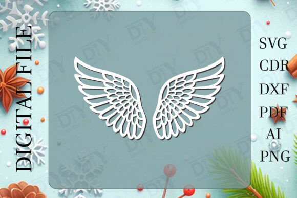 Download Angel Wings DIY Template #21 - Template Collection