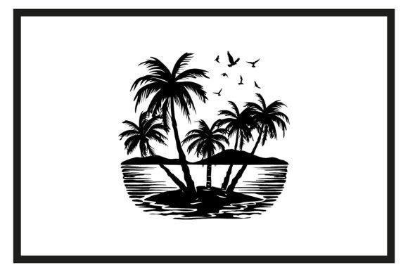 Download Beach Palm Trees Sunset Silhouette - Sunset Collection