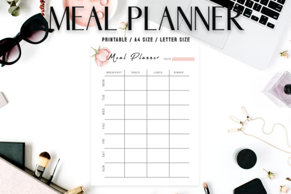 Download Floral Meal Planner Template V2 - Template Collection