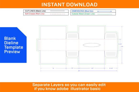 Download Tissue Box Packaging Design Template - Template Collection