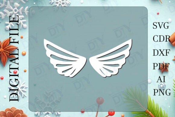 Download Angel Wings DIY Template #24 - Template Collection