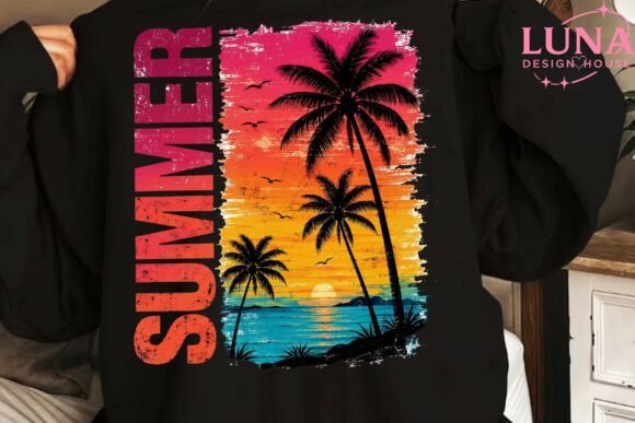 Download Summer Beach Sunset Palm Trees PNG - Sunset Collection