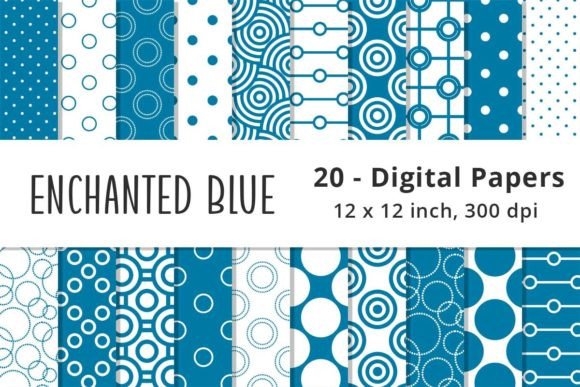 Download Blue Polka Dot Digital Paper - Polka dot digital paper Collection