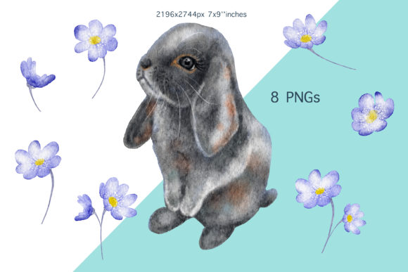 Download Watercolor Cute Easter Bunny Clip Art - Cute Collection