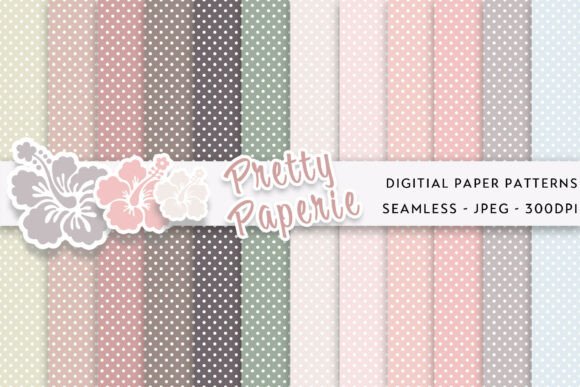 Download 12 Polka Dot Digital Paper Backgrounds - Polka dot digital paper Collection