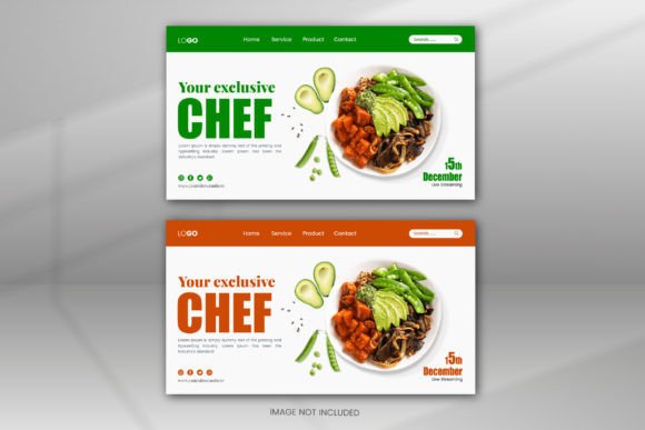 Download Landing Page Template Fresh Green Food - Template Collection