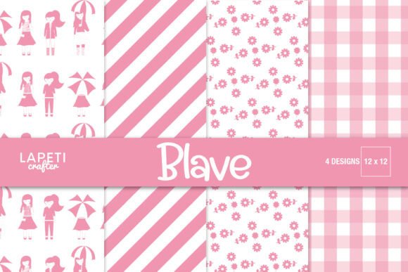 Download Pink Digital Paper Cute Girl Pattern - Cute Collection
