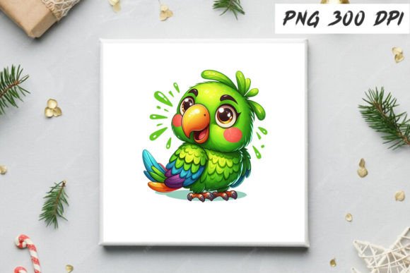 Download Cute and Funny Green Parrot Sublimation - Cute Collection
