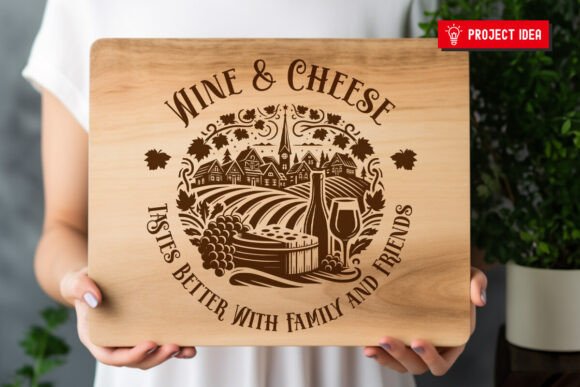 Download Wine and Cheese Charcuterie Board SVG - Cute Collection
