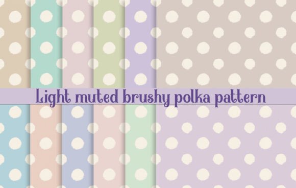 Download Light Muted Brushy Polka Pattern - Premium Resources