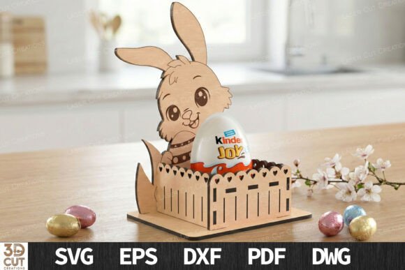 Download Cute Bunny Easter Egg Holder SVG - Cute Collection