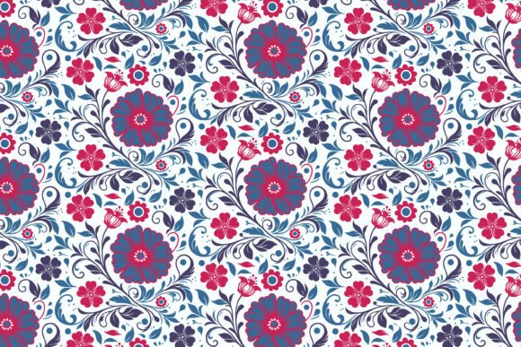 Download Boho Flower Pattern for Textiles - Textile Collection